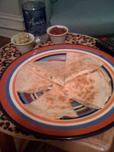 Full Plate of Quesadillas
